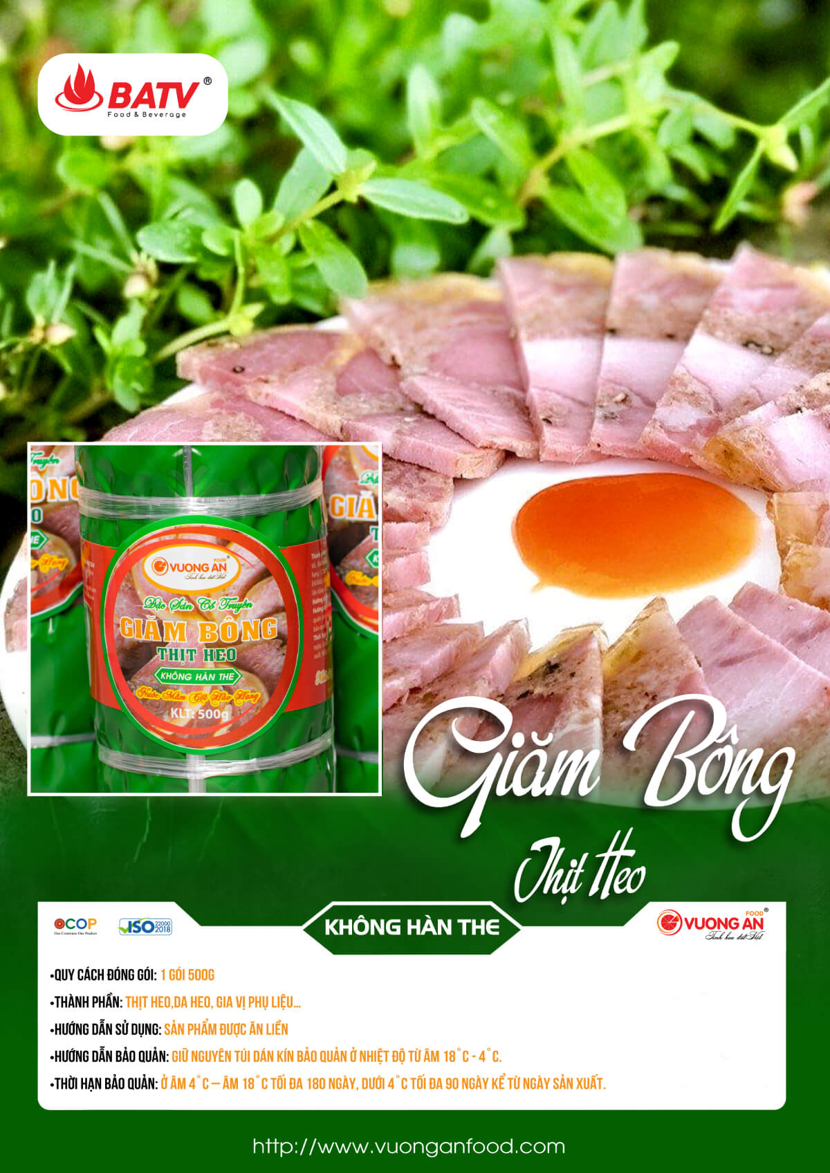 Giăm bông thịt heo